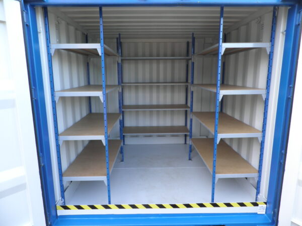 10ft met stelling en lekbak
