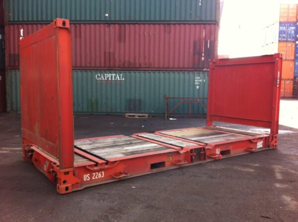 20ft Collapsible Flatrack Gebruikt