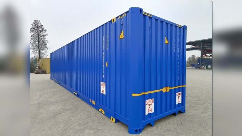 Nieuwe 20ft zeecontainer fabrieksnieuw groen DTC Rotterdam